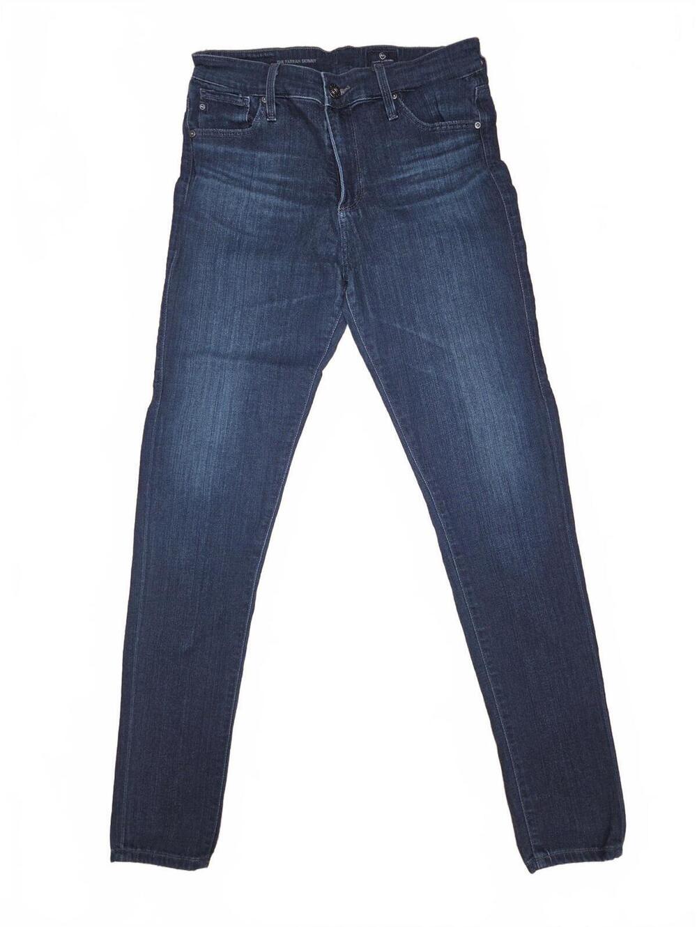 AG Adriano Goldschmied Farrah Skinny High Rise Dark Wash Denim Jeans Size 27R